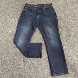 Mott &‎ Bow Jeans Womens Fits Size 32x29* Denim Boyfriend 5-Pockets Stretch Blue